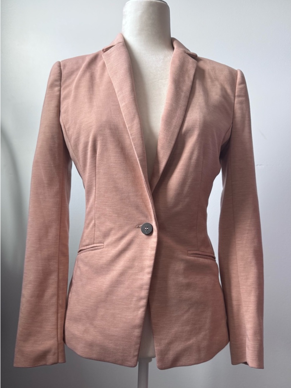 H&M Rose Blush Women's Single-Button Blazer